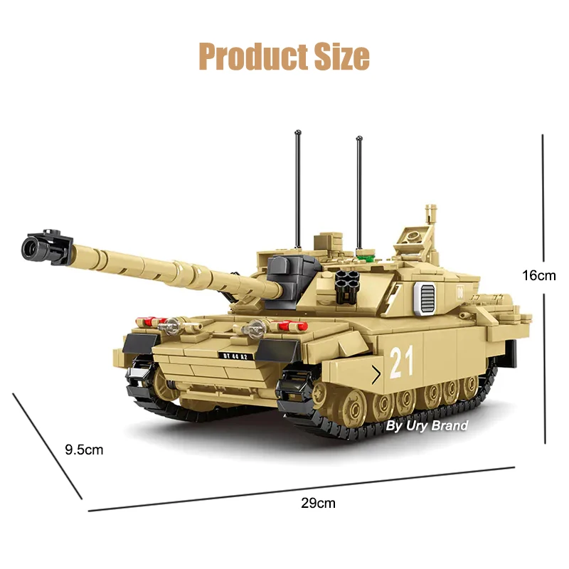 Армейский Танк WW2 Военный танк MBT M1A2 Abrams FV 4034 Challenger-2 наборы Колесников солдаты