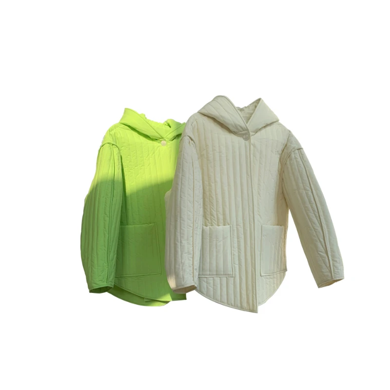Autumn and Winter Down Jacket Korean Lazy Hooded Cotton Clothing Ladies Loose Show Thin Casual Warm Thickened Jacket Female