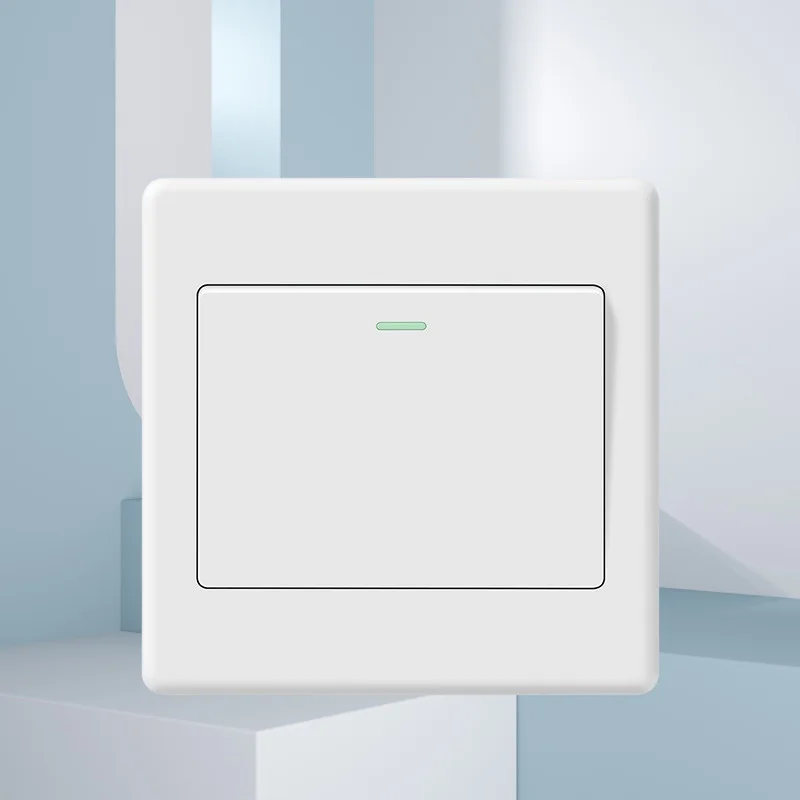 Пластиковые настенные выключатели 1/2/3/4 клавиши белые