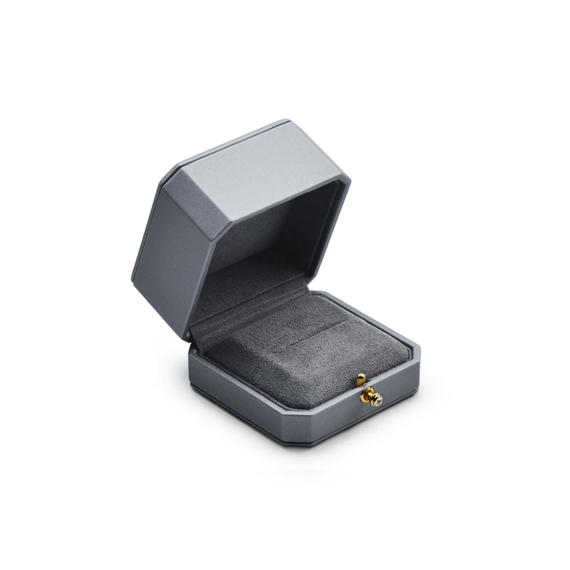 

Oirlv Серая шкатулка для драгоценностей Серьги Коробка для обручальных колец Коробки для драгоценностей из искусственной кожи для браслета, ожерелья, серая коробка для упаковки ювелирных изделий