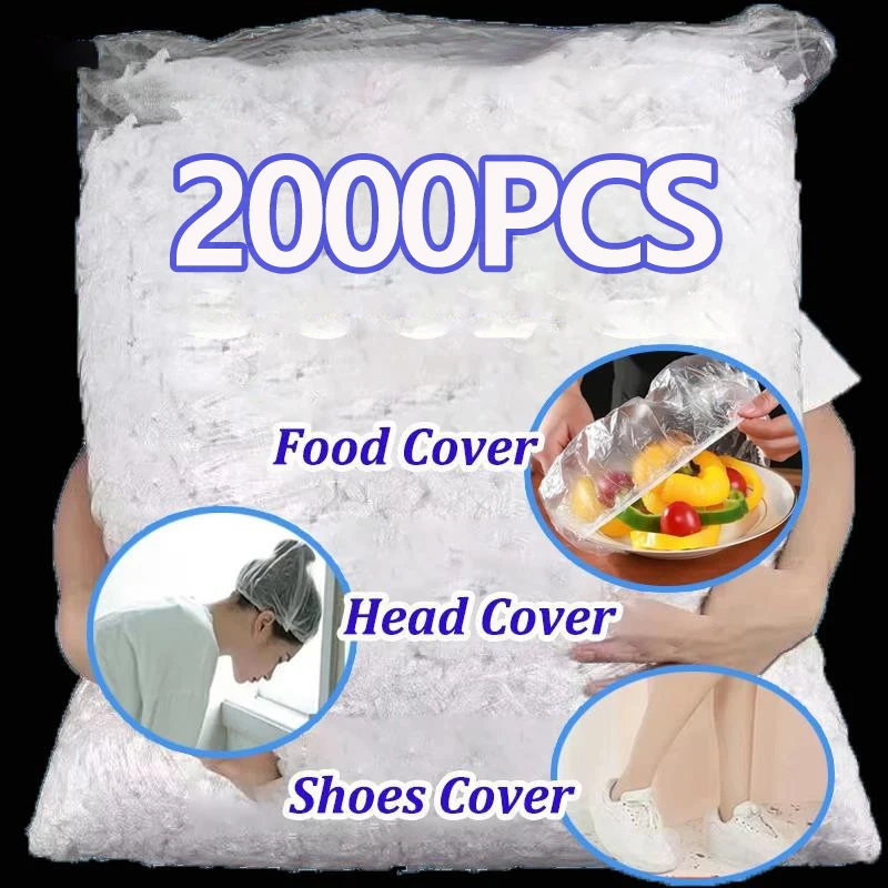 

2000PCS Disposable Food Cover Plastic Food Bag Plastic Wrap Food Lids Caps Stretch Bowl Dish Fruit Vegetable Preservation Bag