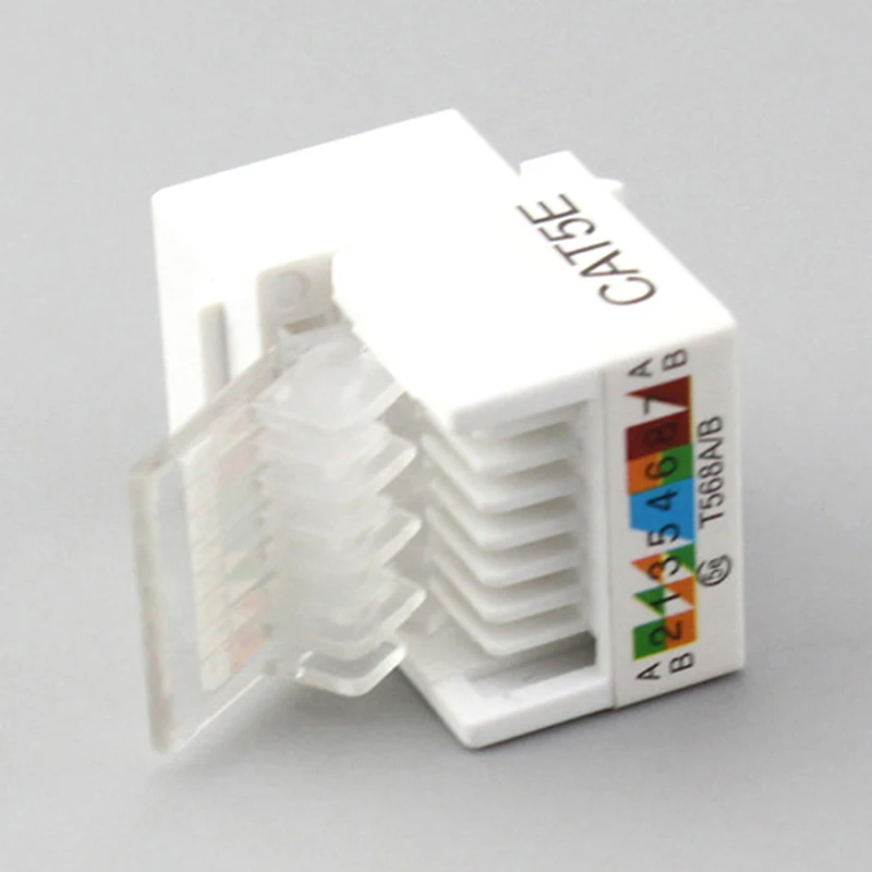 Сетевой Ethernet-модуль Keystone JackClip RJ45 CAT5e 10 шт. настенный разъем |