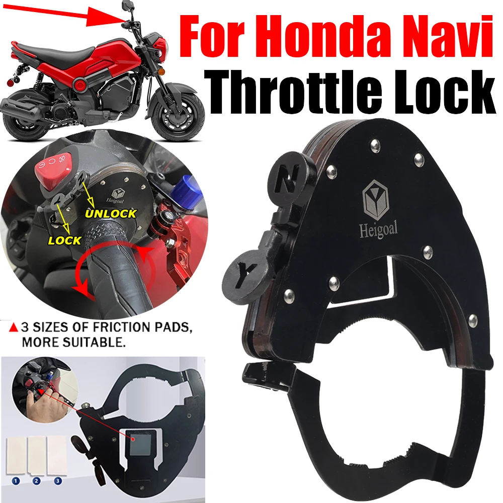 

For Honda Navi Motorcycle Accessories Cruise Control Handlebar Throttle Lock Assist Speed Control Parts Rest Relax Hands