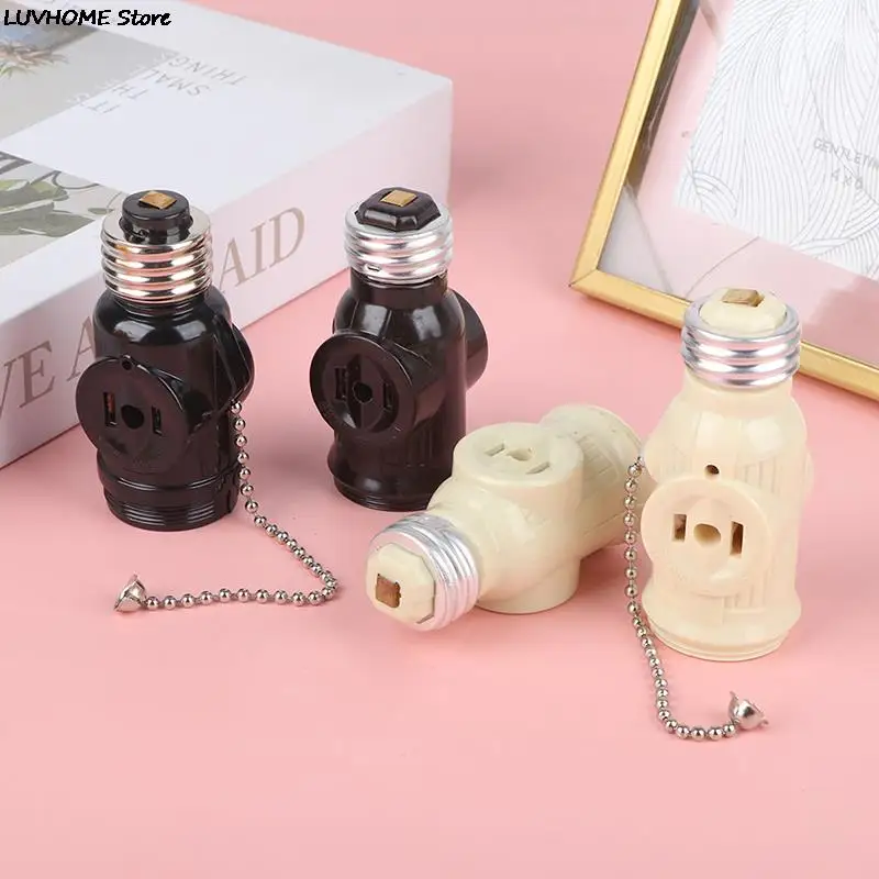 

Розетка стандарта США E26, адаптер для розетки с 2 розетками, разветвитель для держателя, выключатель цепи, Базовый адаптер для розетки лампы ...