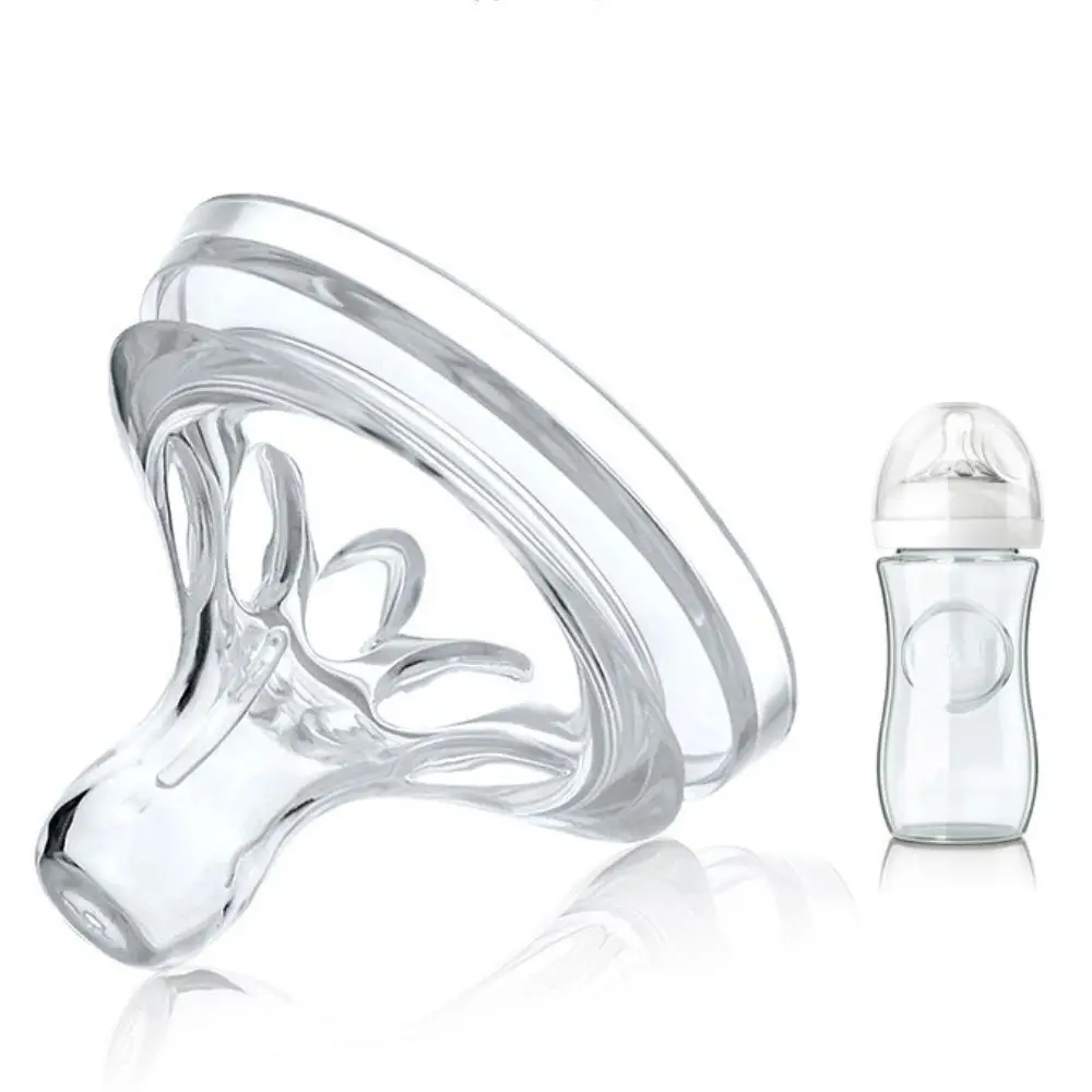 

Baby Newborns Soft Safety Silicone Pacifier Nipple Natural Flexible Replacement Accessories For Wide Mouth Milk Bot