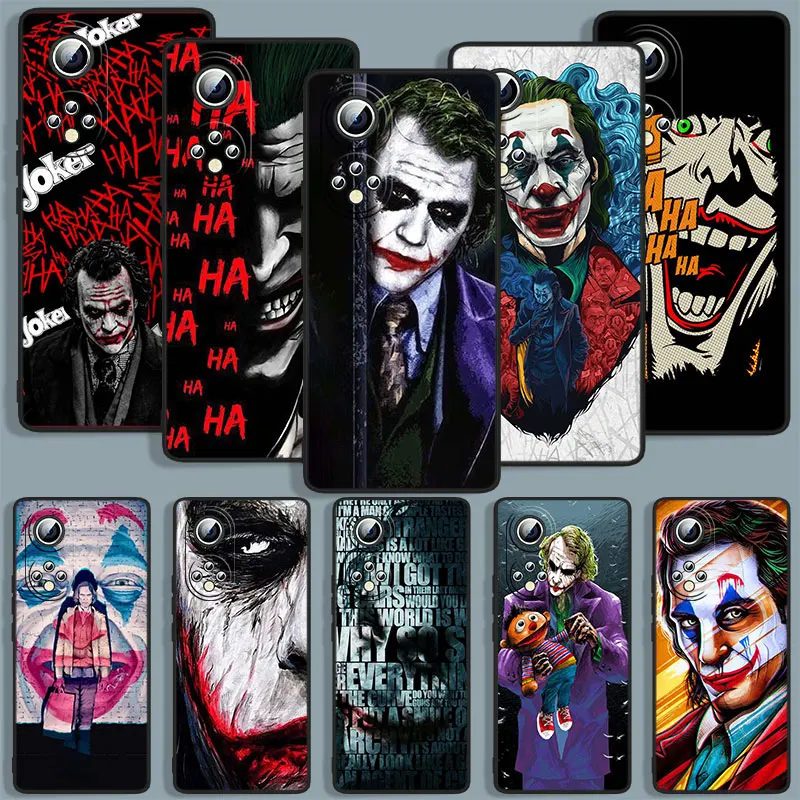 

Movie Joker Clown Phone Case For Huawei Honor 7A 7C 7S 8 8A 8C 8X 9 9A 9C 9X 9S Pro Prime MAX Lite Black Cover Soft Capa
