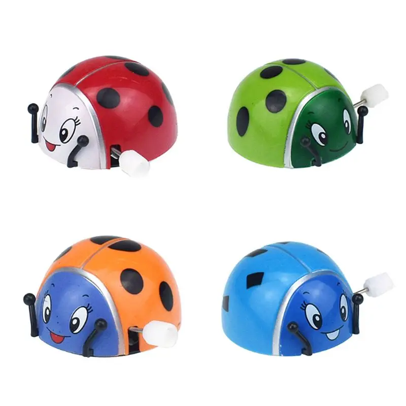 

40JC Spring Ladybird Wind Up Somersault Rotation Toys Kids Children Gifts Funny Play Insect Toy Clockwork Interactive