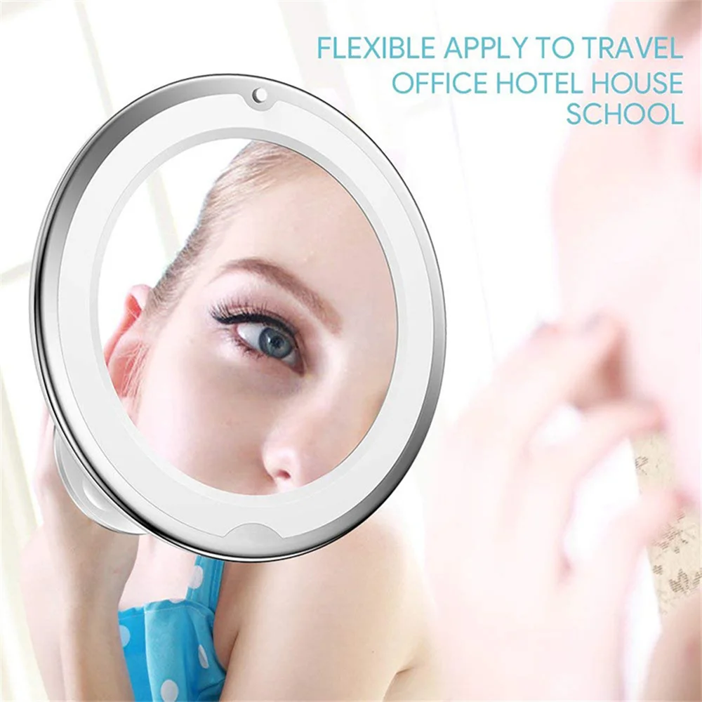 Makeup Mirror 10 Times 14 Led Touch Screen Makeup Mirror 360° Rotating Eye Makeup Magnifying Mirror Portable Vanity Makeup Tool