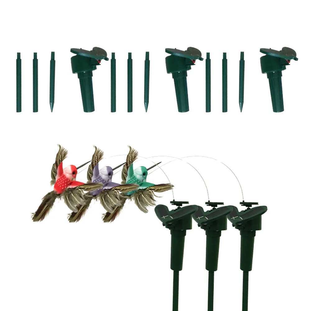 

3 шт., уличные украшения для сада, на солнечной батарее