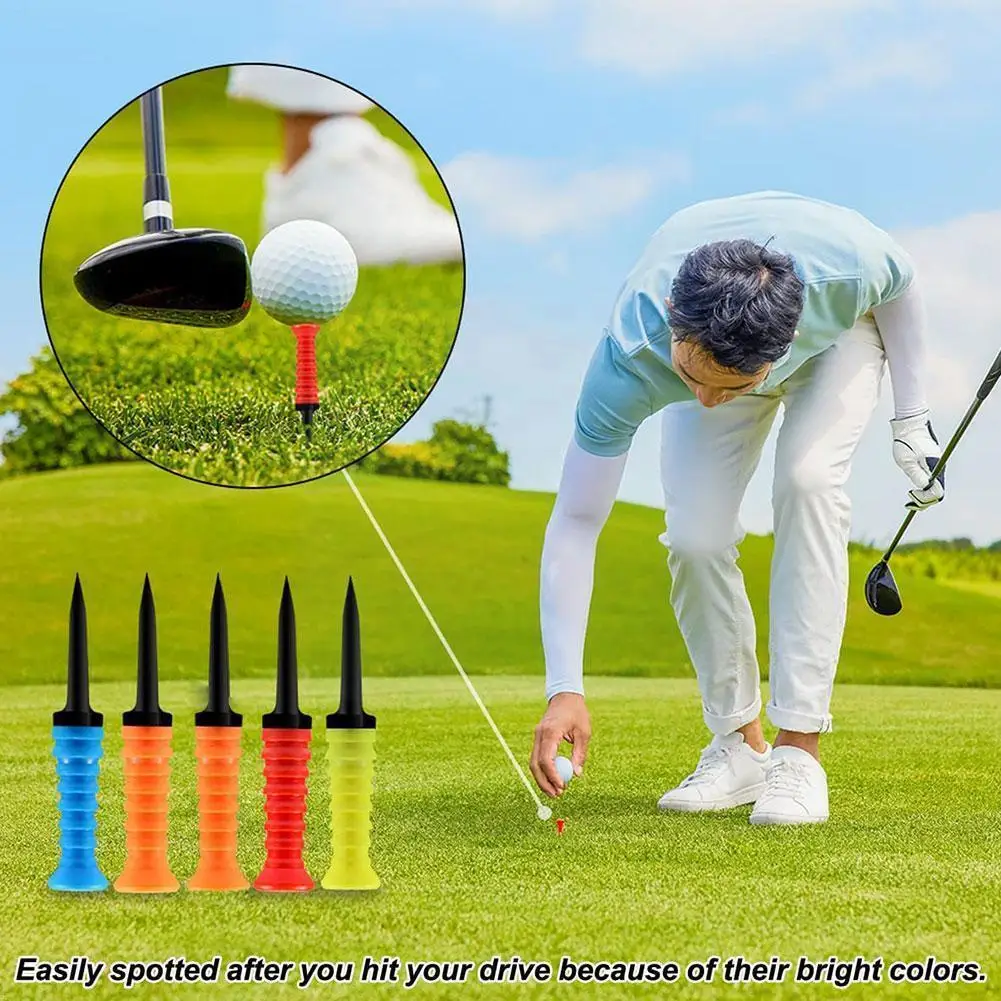 

12pcs Golf Tees Ball Nail Sporting Training Aids Outdoor Plastic Nail Supplies Plastic Golf Stud Accessories Golf Training J3x9