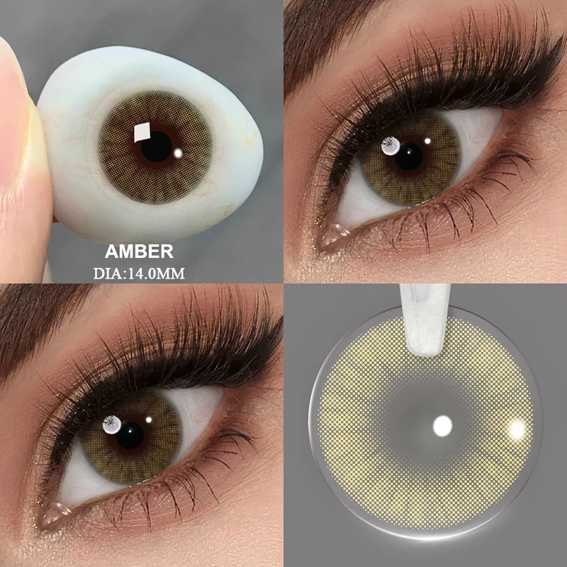 AMARA 1 пара светлых цветных контактных линз косметика красота голубые глаза макияж