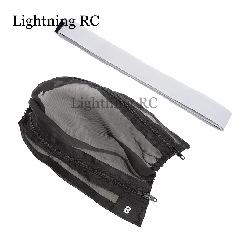 

Zipper-type Nylon Mesh Cover Chassis Dust Water Proof Net Cover Protection for 1/16 E-revo Summit RC Car Upgrade Parts