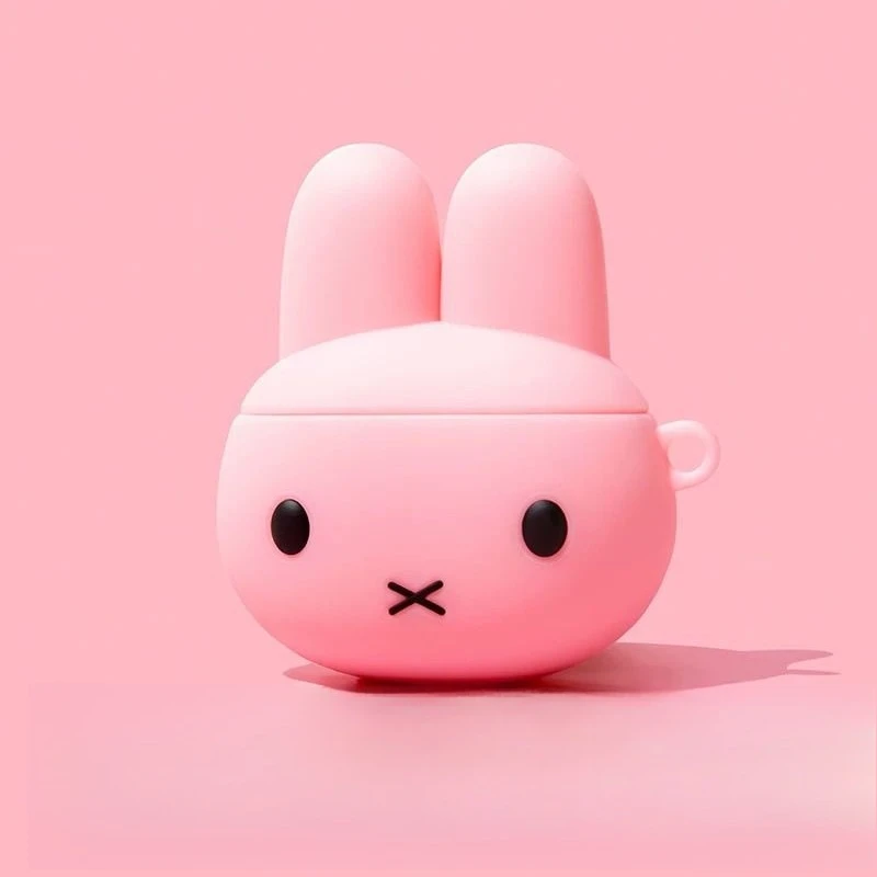 Фото Милый мультяшный чехол Миффи для Apple Airpods 4, защитный чехол для Bluetooth-наушников 1/2 поколения, мягкий, противоударный, милый дизайн №4