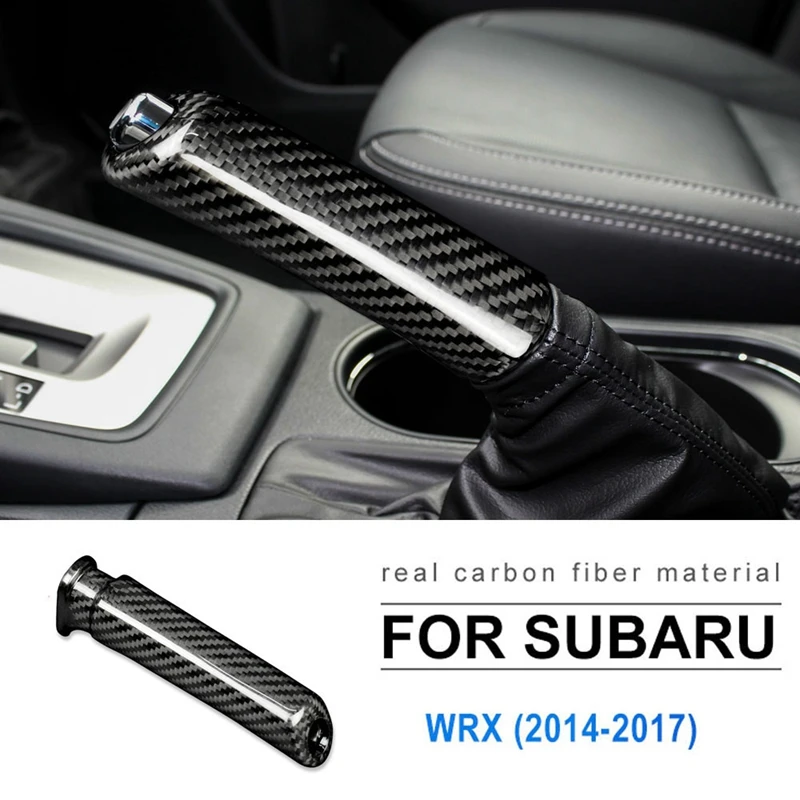 

Carbon Fiber Car Handbrake Grips Cover Interior Trim Replace Handbrake Grips Cover For Subaru Forester WRX