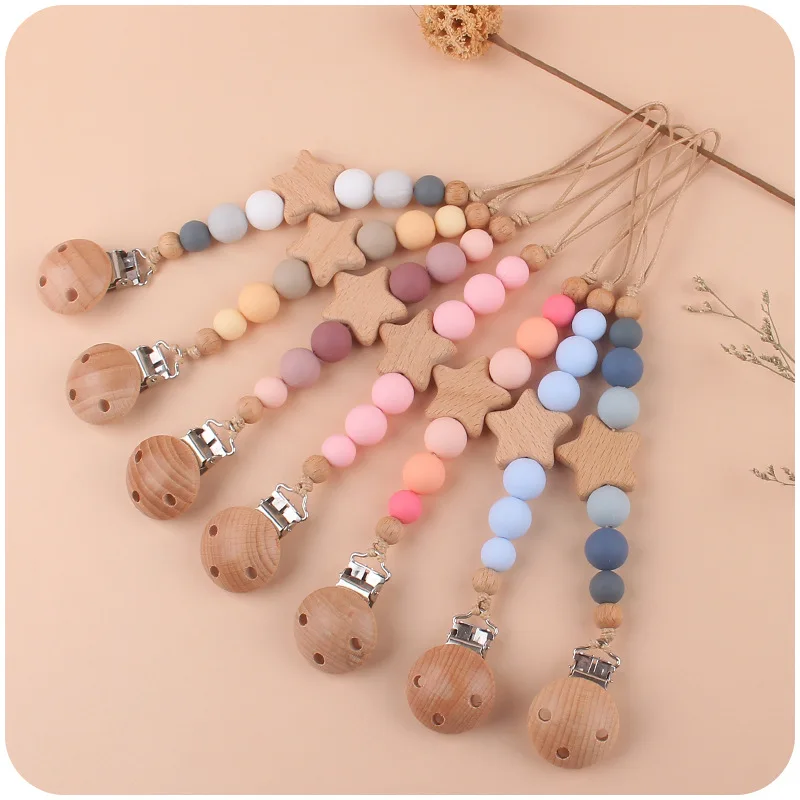 

New Cute Silicone Baby Pacifier Clips Silicone Pacifier Chain Nipple Bracket Holder For Nipples Toddler Toys Baby Shower Gift