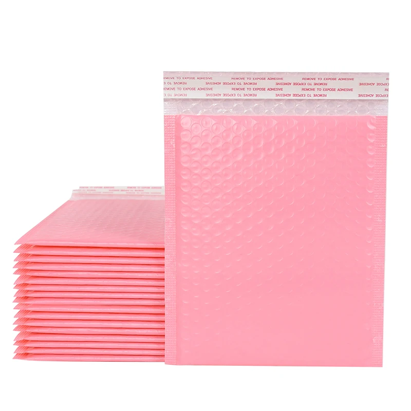

10pcs Bubble Envelope Bag Pink Poly Bubble Self Seal Mailers Gift Bag Book Magazine Mailing Bag Shipping Gift Packages Supplies