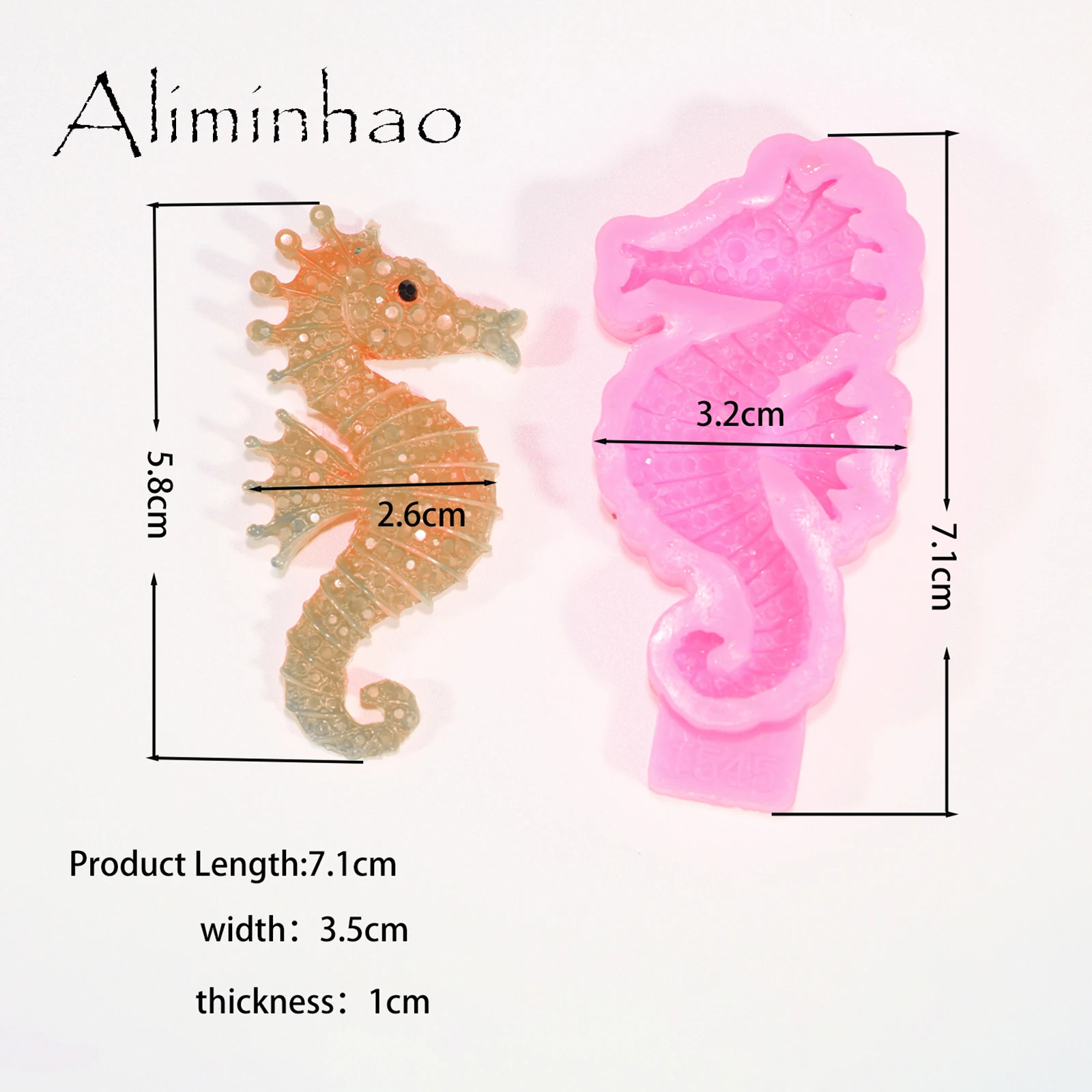 

Формы для эпоксидной смолы Aliminhao для ключей, рыбки, морской коньк, золотая рыбка