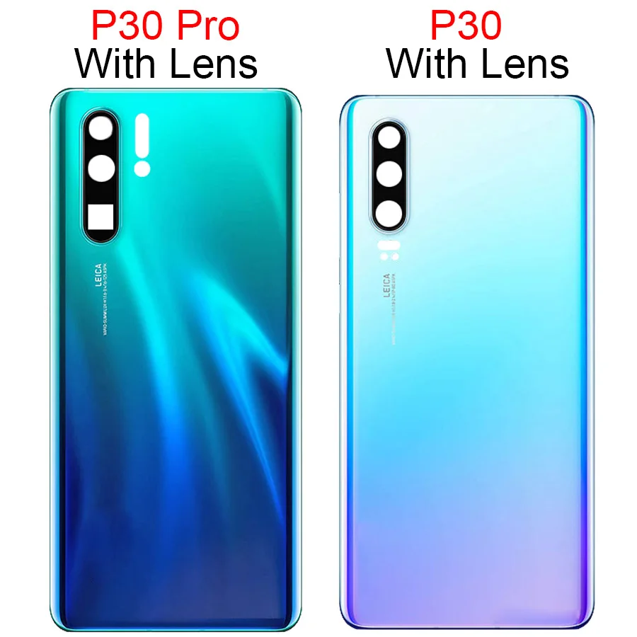 Стекло для Huawei P30 Pro крышка аккумулятора задняя корпуса Замена с объективом