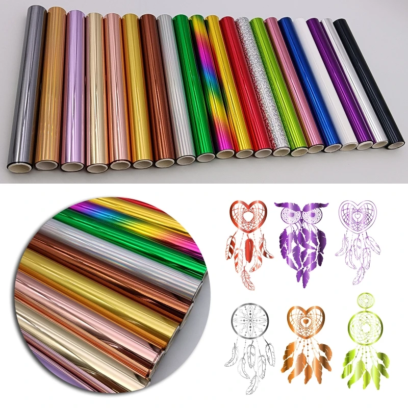 

Colored Foil Transfer Rolls Bundle Scrapbooking Paper Invitation Card Fabric