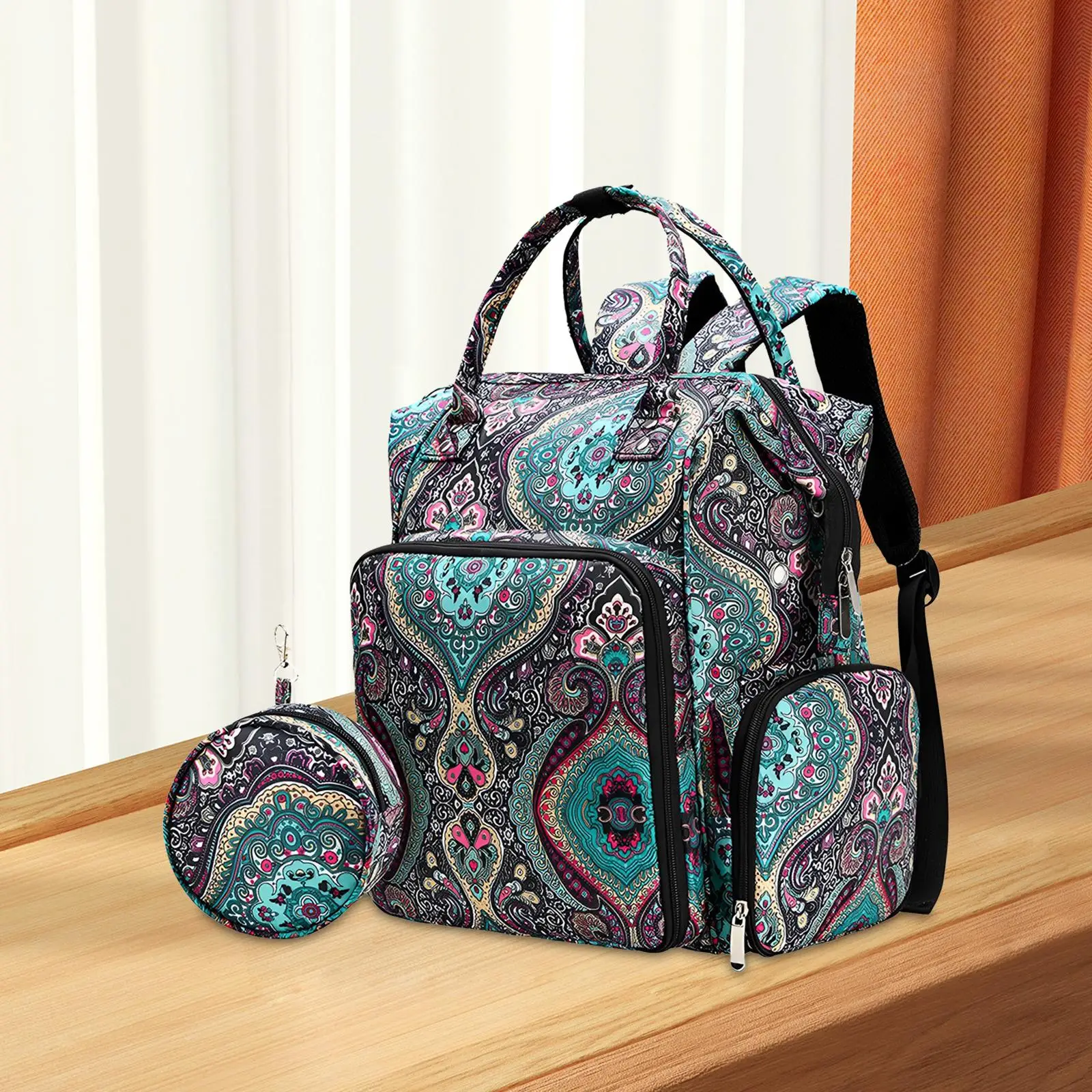 

Crochet Backpack Attachments Large Capacity Tote Bag for Yarn Traveling