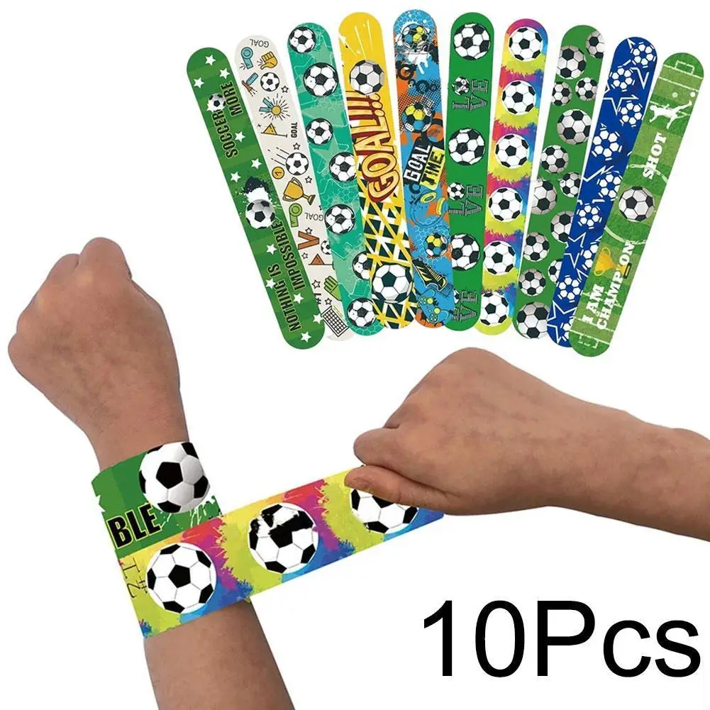 

NEW 10pcs Football Papa Circle Bracelet Football Sports Party Supplies 2022