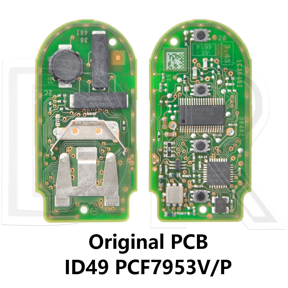 

DR OEM/Aftermarket ID49 PCF7945P PCF7953P 315/433/868 МГц Автомобильный дистанционный ключ Сменная печатная плата для BMW 1 3 5 7 серии X5 X6 3 GT