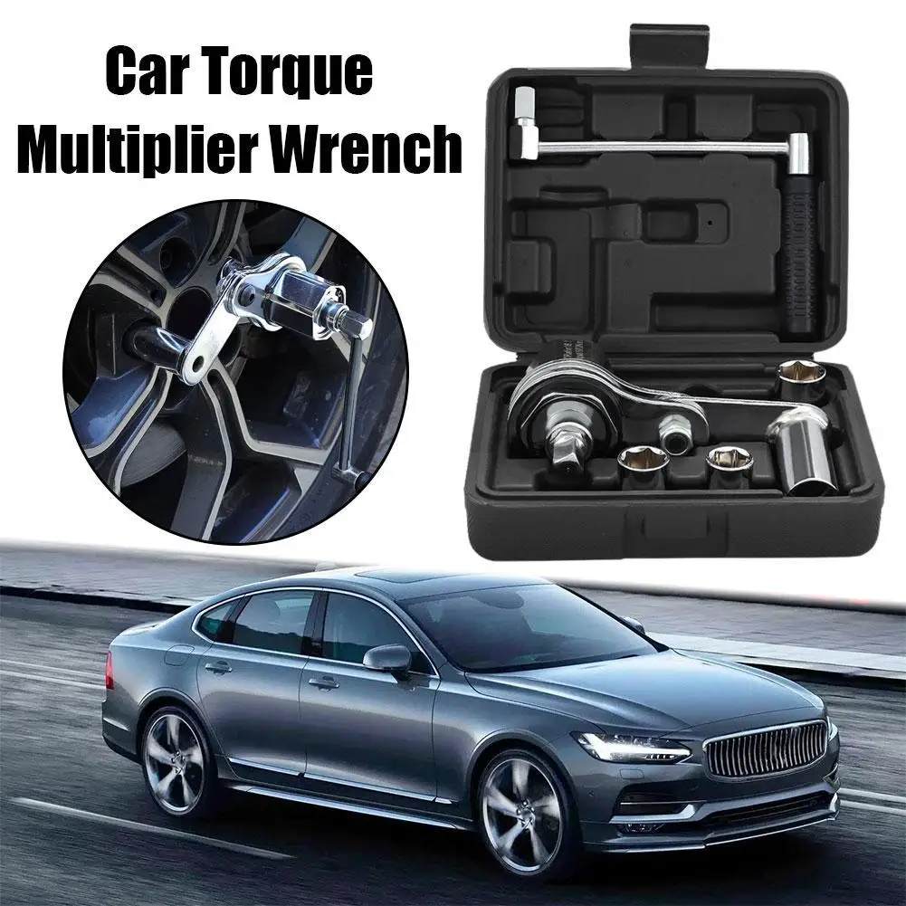 

1/2" Torsional Torque Multiplier Wrench Set Lug Nut Remover Type Car Tire Disassembly Labor-Saving Force Wrench 3200N.M