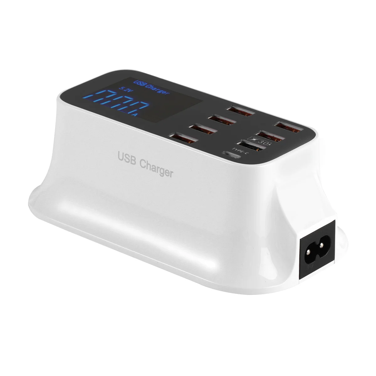 

QC 30 USB Quick Charging Station Multi-function 40W/8A 8 Port Desktop Durable Phone Charging Port (AU Plug)