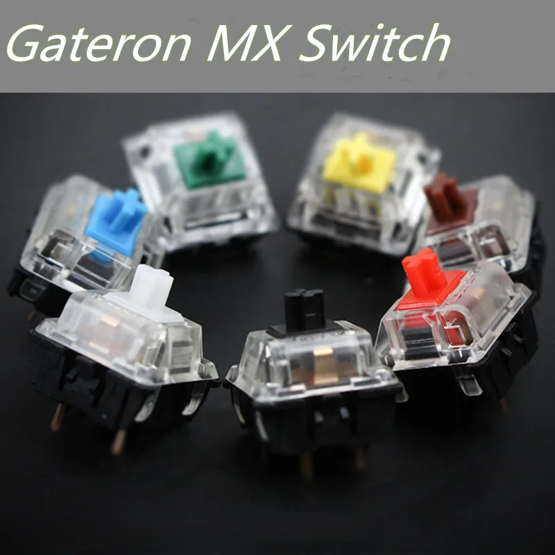 

Gateron Switch for Mechanical Keyboard KS-8 Black Red Brown Blue Clear Green Yellow 5 pins Fit GK61 GH60 Game PC