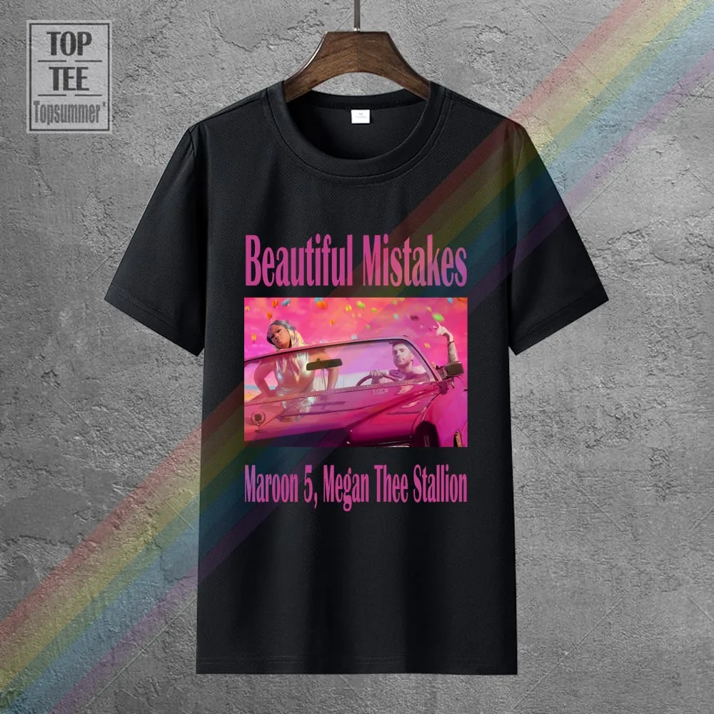 

Maroon 5, Megan Thee Stallion - Beautiful Mistakes T Shirt Emo Punk T Shirts Hippie Goth Tshirts Retro Gothic Tee-Shirt