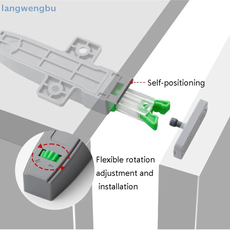 1 упаковка самоблокирующегося устройства для отскока защелки шкафа регулируемые