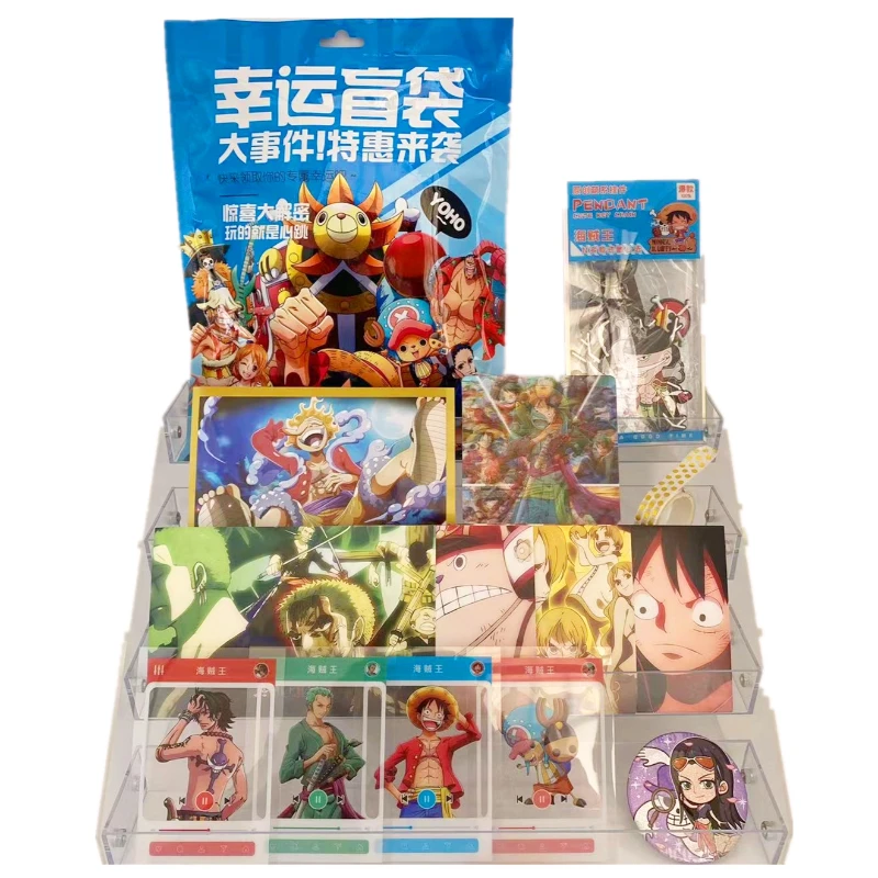 Anime spree 3D transformation card cartoon key chain collection card One Piece Naruto JOJO Rem decoration blind bag student gift