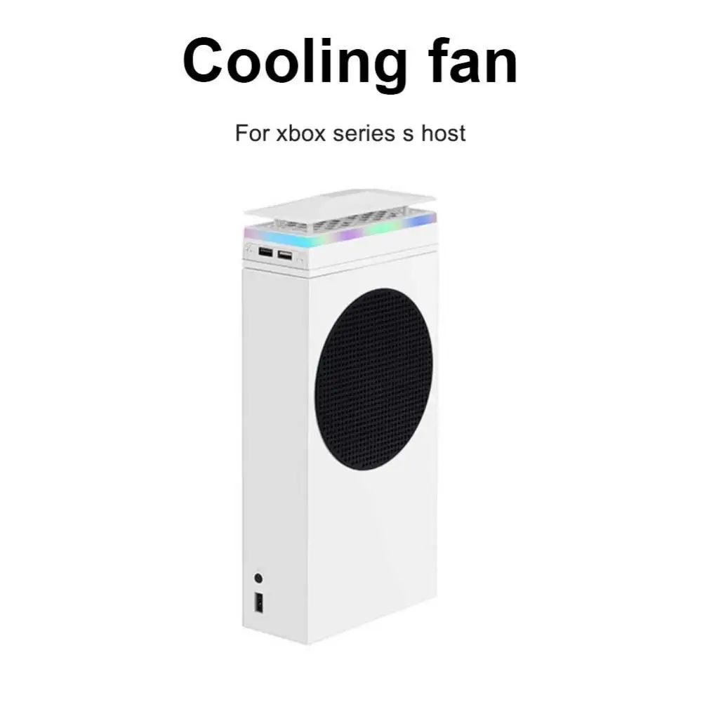 

2.0 USB Cooling Fan Stand For Xbox Series S USB External Cooler Dual High Speed Console Cooler Fan Cooler With LED Indicator
