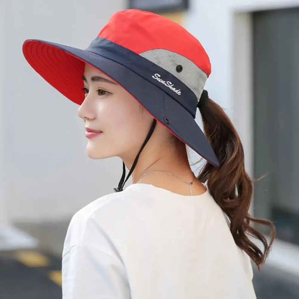 

Кепка от солнца для мужчин и женщин, популярный аксессуар с цветными блоками, регулируемая, для пляжа