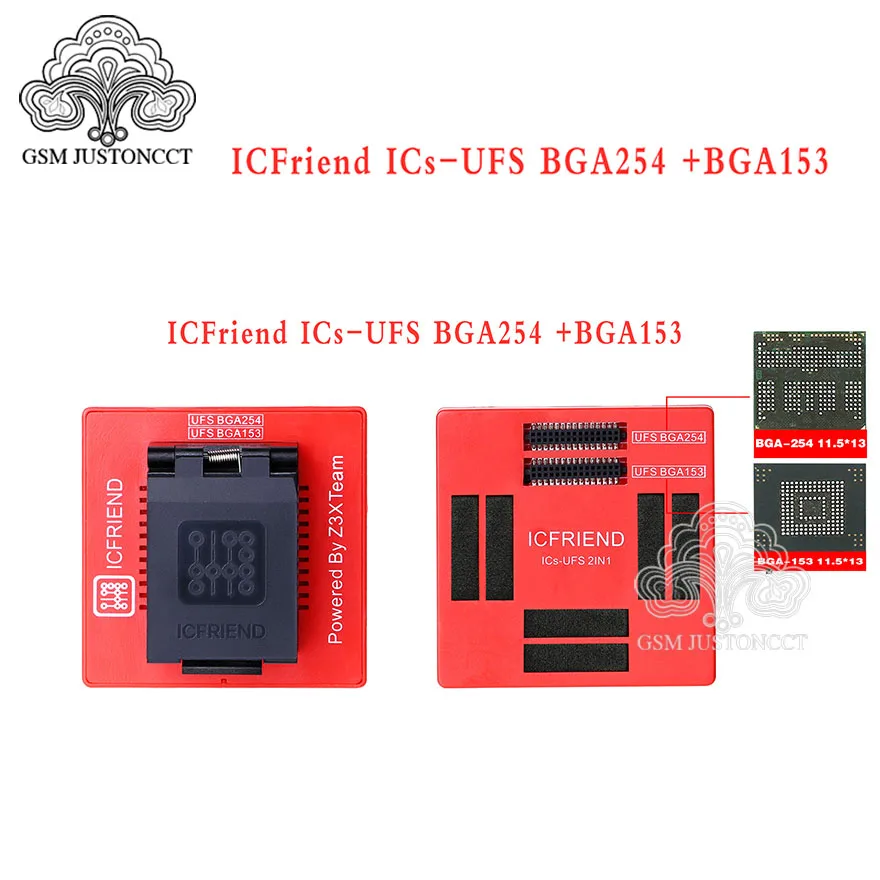 

ICFRIEND 2 in 1 UFS BGA 153/ BGA 254 Socket For Easy Jtag Plus Box