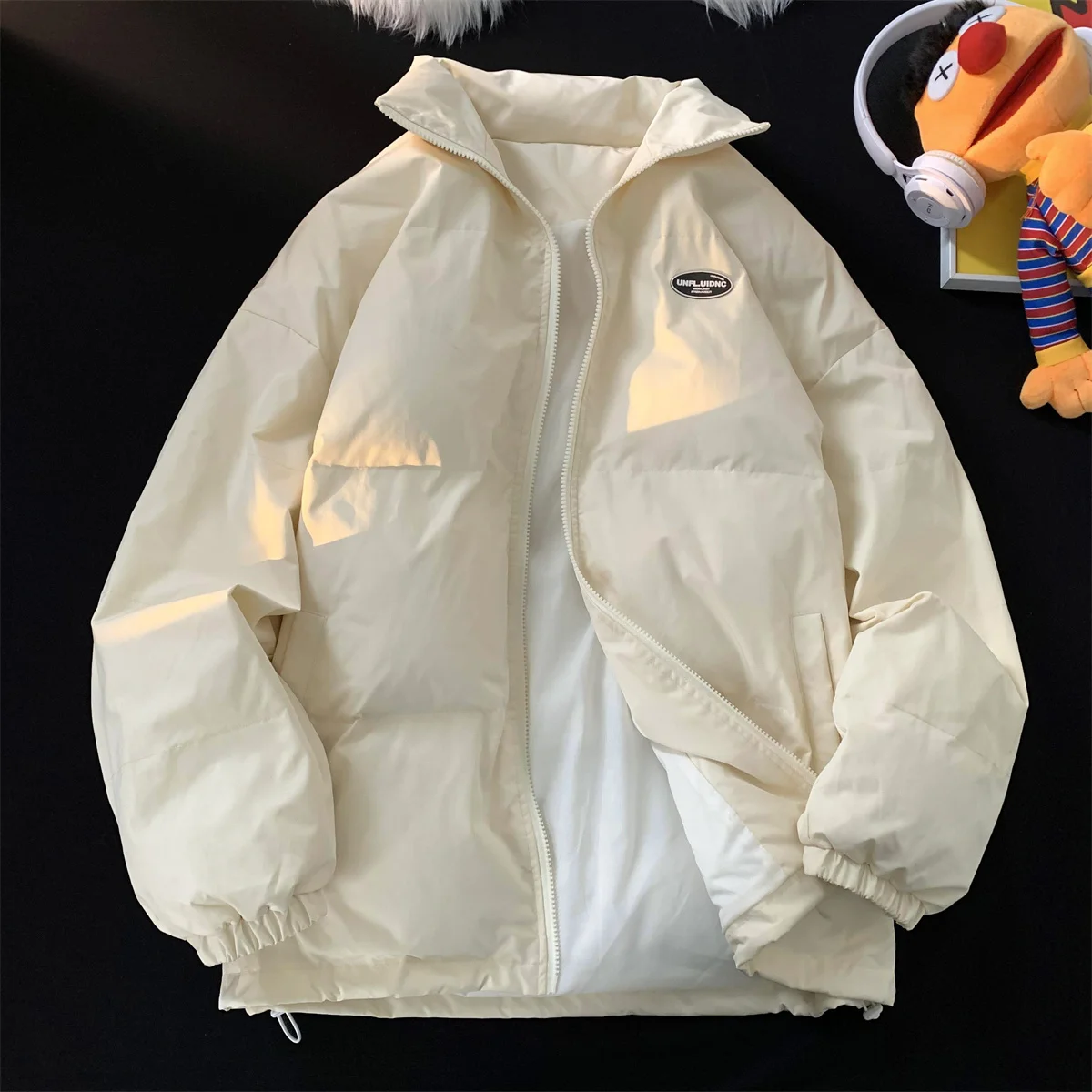 Рисунок 6 - Свободная Мужская куртка-пуховик с воротником-стойкой