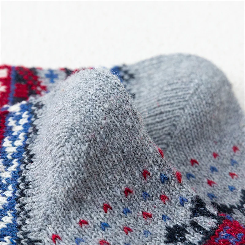 2021 Hot Sale Harajuku Fashion Women Wool Socks Warmer Cashmere Thermal Thicken Ethnic Style Casual Socks for Women
