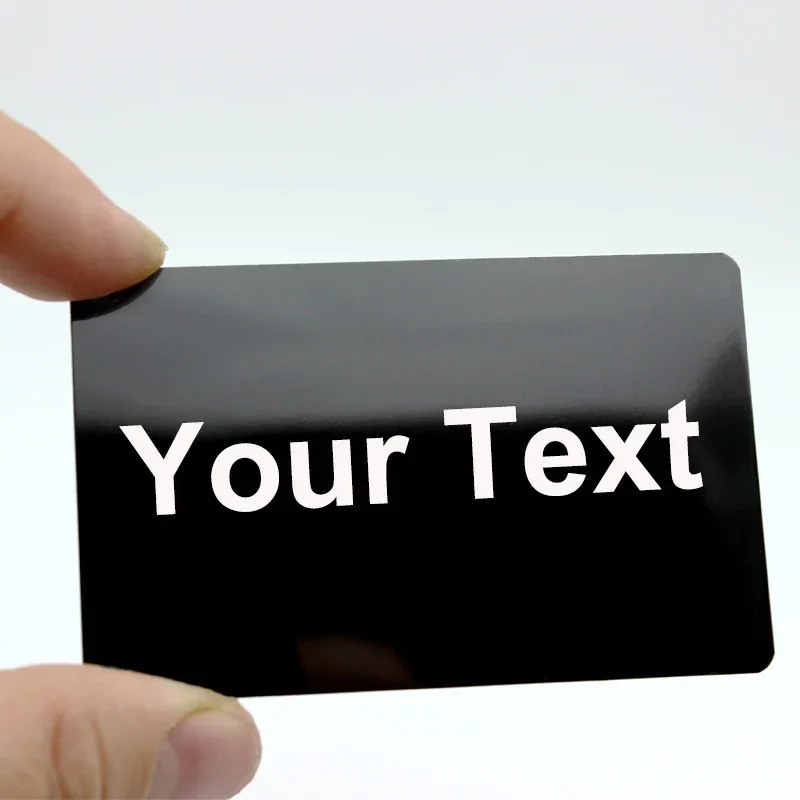 Индивидуальная металлическая визитная карточка из нержавеющей стали почтовая