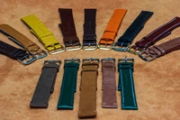 leather watch band strap compatible with all model isofrane rubber watch strap for sports and dive watches 20mm turquoise