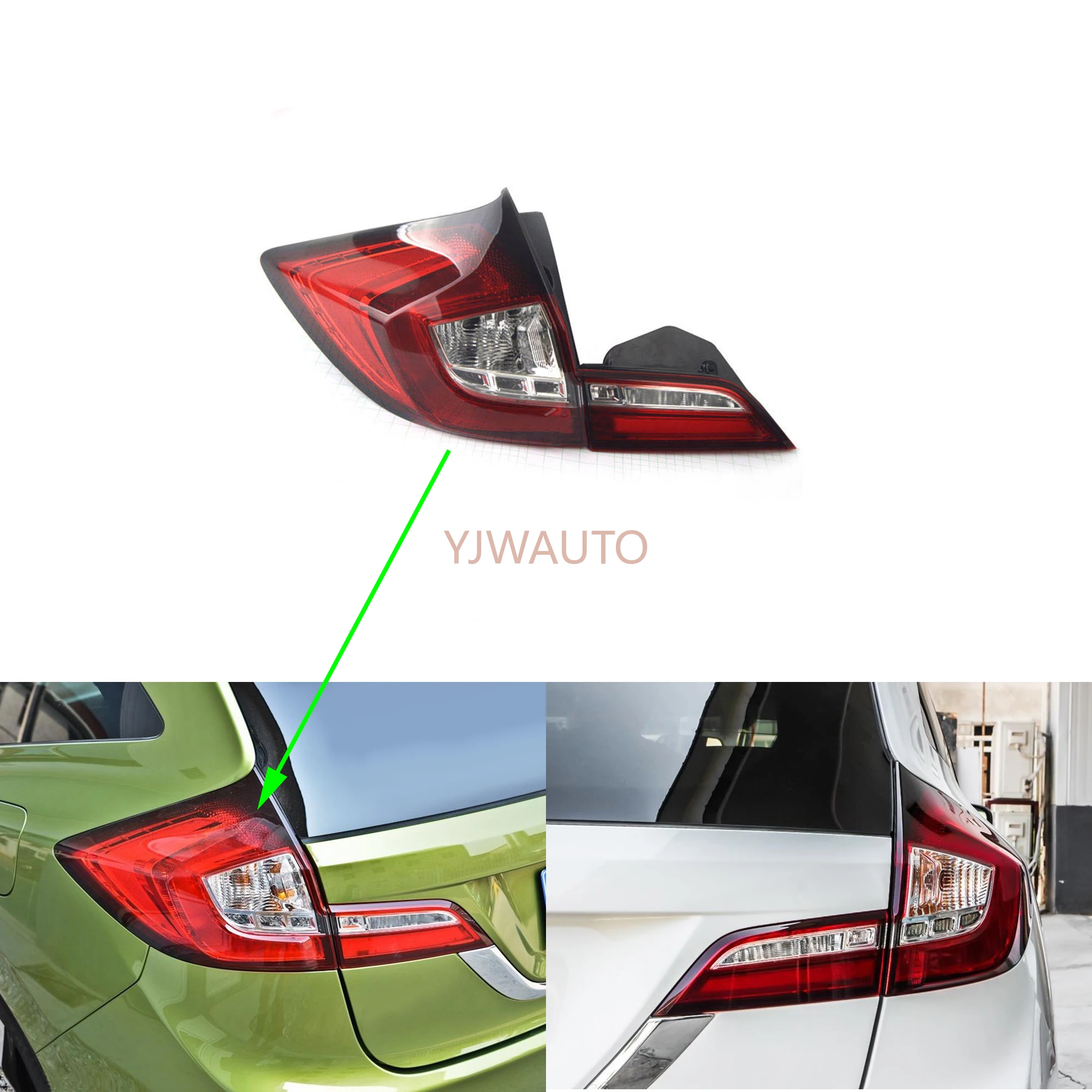 

Tail Light For Honda Jade 2013 2014 2015 2016 Car Rear Tail Lamp Turning Signal Brake Lamp Warning Bumper Light