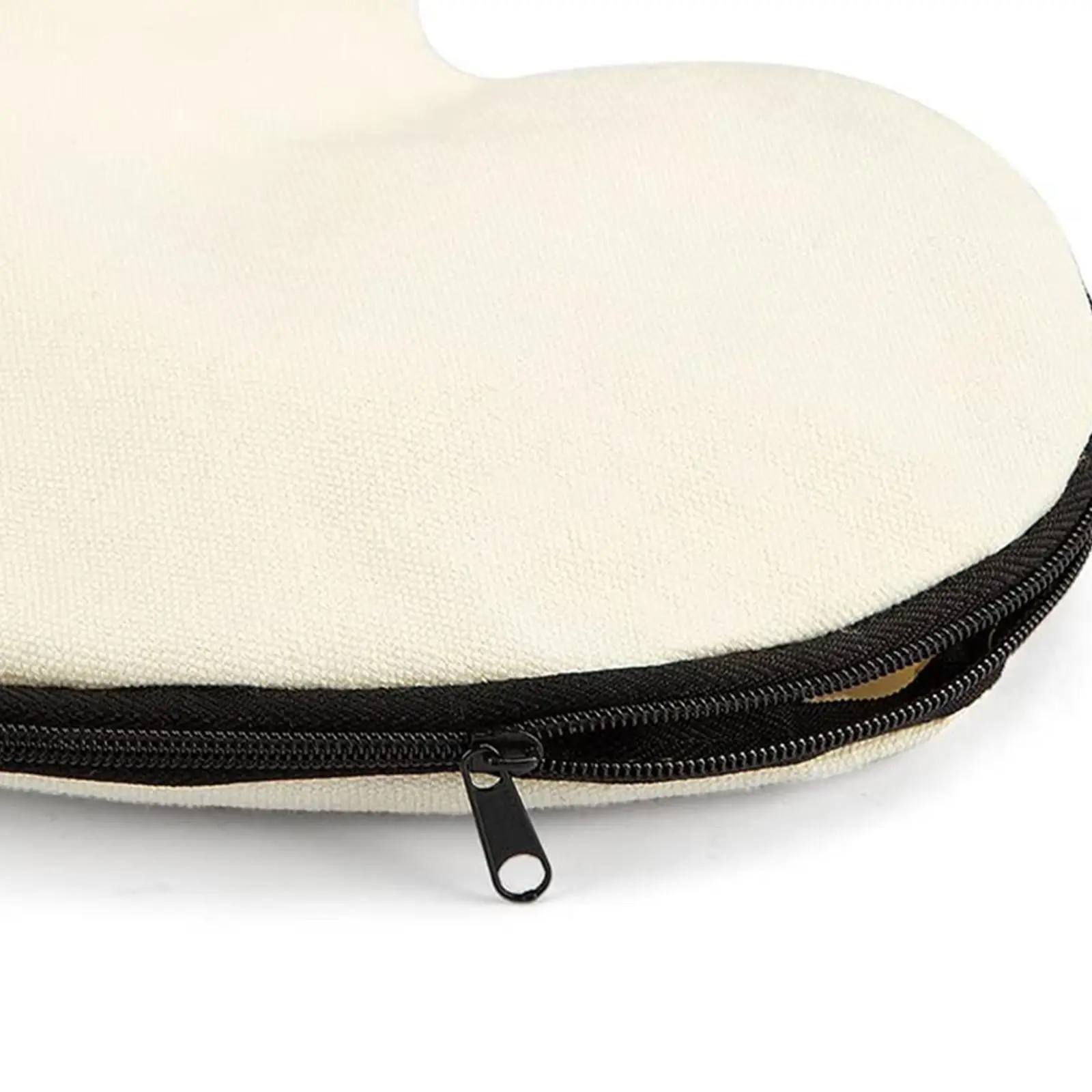

6 Pieces Blank DIY Craft Bags Multifunctional Makeup Bags with Black Zipper