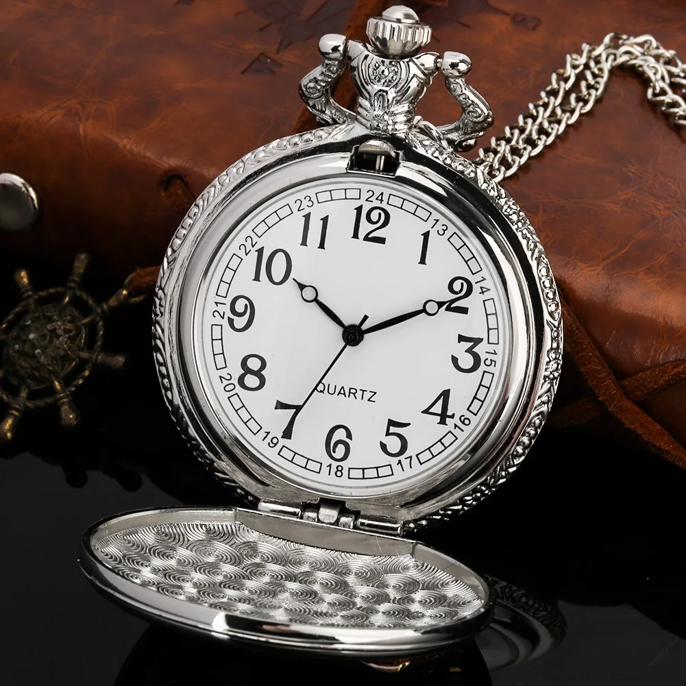 Creative Pocket Watch Necklace Romantic Bule Epoxy Star Moon Case Luxury Gift for Men Women Fob Watch Pendant Reloj De Bolsillo