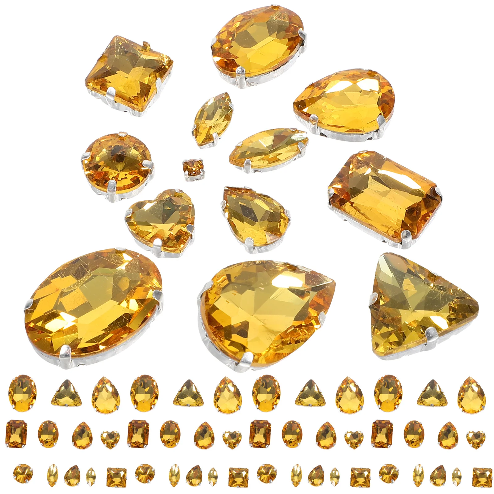 

DIY Glass Rhinestones Hand Sewing Clothing Dress Decors Crystal Clothes Accessories Materials