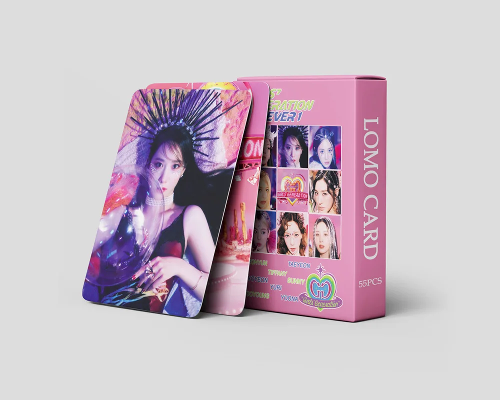 

Kpop Idol 55pcs/set Lomo Cards Girls' Generation Forever1 Photocards Photo Card Postcard for Fans Collection