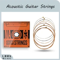 naomi 6pcspack acoustic guitar strings hexagonal core nickel bronze guitar strings super light tension guitar accessories