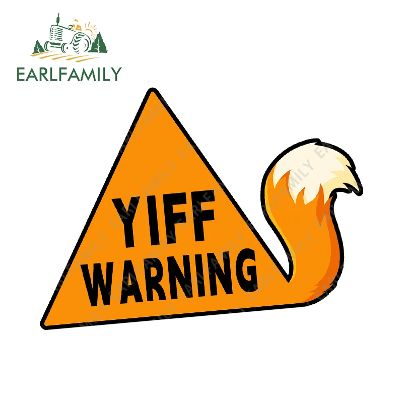 

EARLFAMILY 13 см x 9,1 см для пушистых предупреждающих автомобильных наклеек, персональные наклейки для ноутбука, граффити, окон, мотоциклов, домов на колесах