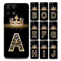 fashion diamond crown letter a m honor case for 8x 9s 9a 9c 9x pro lite play 9a 50 10 20 30 pro 30i 20s6 15 soft silicone