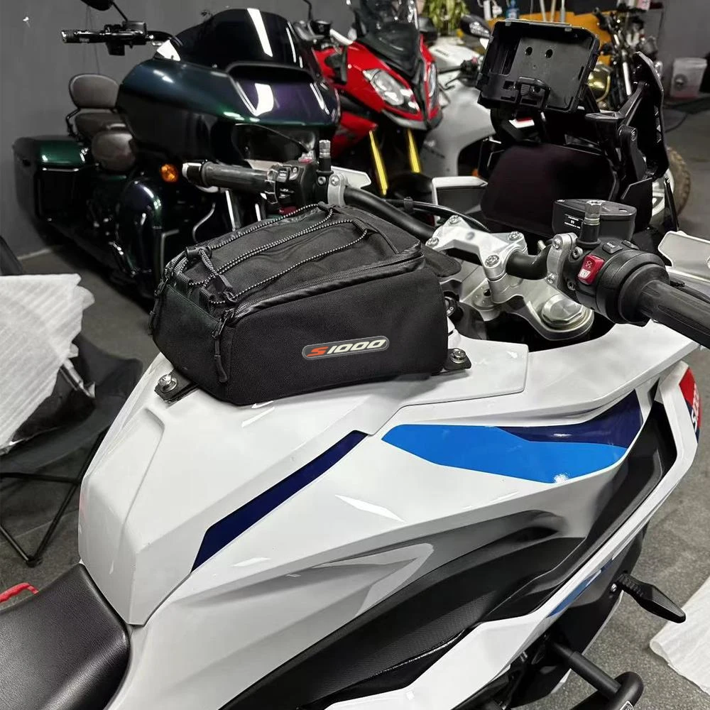 Фото Для BMW S1000XR S1000 XR 2020 2021 2022 2023 2024 2025 Новые аксессуары для мотоциклов Сумка для топливного бака Сумка для хранения черный комплект №3