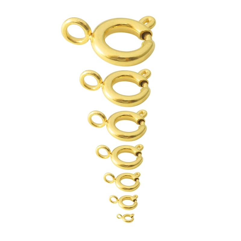 5 шт./партия круглые застежки из нержавеющей стали