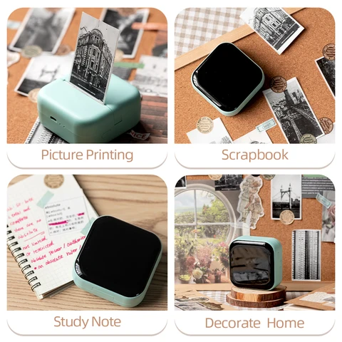 Портативный мини-Термопринтер для этикеток Phomemo M02X с Mirro-дизайном, 57 мм, беспроводной Bluetooth-принтер для мобильного телефона, карманный принтер